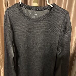 Xersion  long sleeve waffle crew shirt